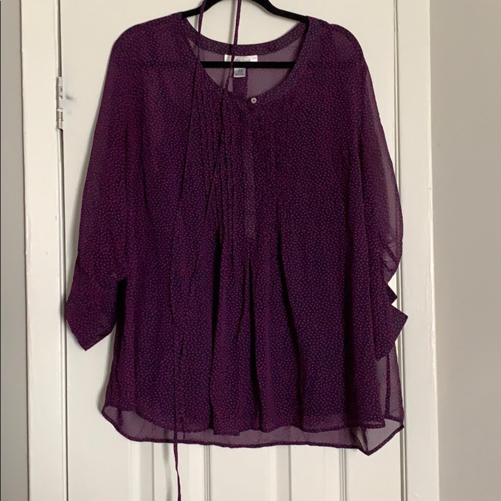 Motherhood maternity 3/4 sheer top